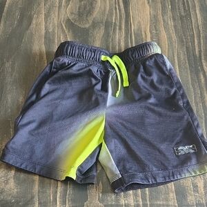 Athletic Works Kids Shorts - Dark Blue and Bright Yellow